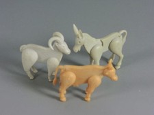 STECKTIERE: Tiere auf dem Bauernhof 1985 - Widder, Kuh und Esel