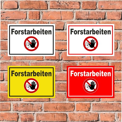 Schild wald forstarbeiten - wald,