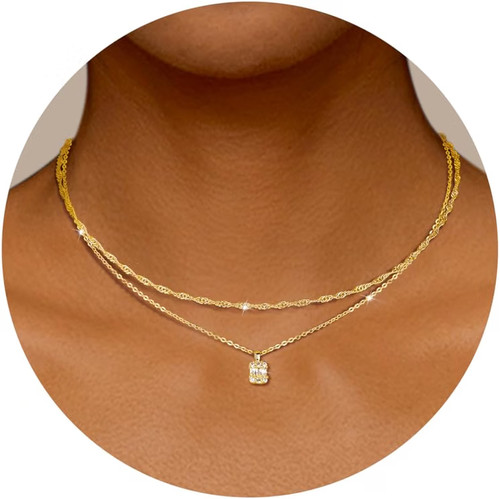 Kette damen gold - kette, layered