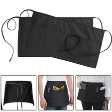 Kellnerin/Kellnerin halbe Latzsch??rze 2 St??ck drei Taschen verstellbare Taille