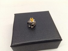 PANDORA - Froschkönig Sterling Silber Charm mit 14K Gold Krone - Top !!!