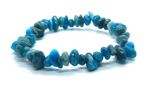 Apatit blau splitterarmband - apatit,