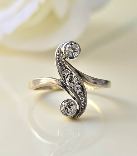 Jugendstil ring diamanten - jugendstil,