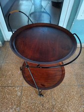 Teetisch Servierwagen Teak Jie Gantofta Schweden 1960er Barwagen Trolley Rollen