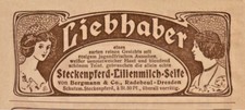 Liebhaber Steckenpferd-Lilienmilch-Seife - Originale Werbung anno 1906