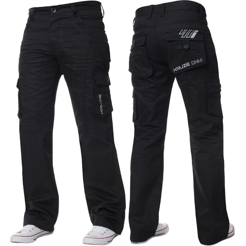 Kruze mens cargo combat jeans - combat,