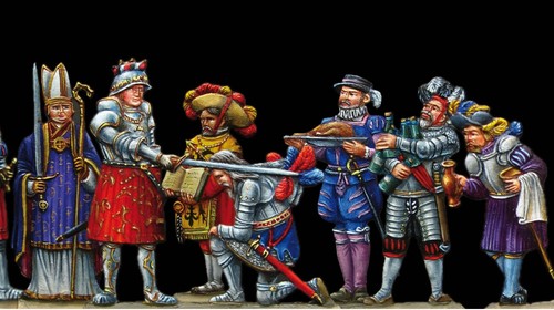 Zinnfiguren blank mm set - 17,