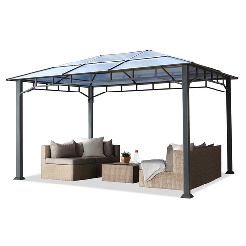 3x4 gartenpavillon alu - m,