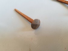 Original 10 Stück antike handgeschmiedete Schmiedeeisen Nägel 50mm Eisennägel