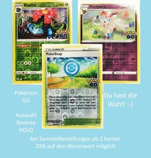 Pokémon Karten | Einzelkarten | Reverse Holo | Auswahl | Pokémon GO | DE NM