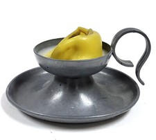 Vintage Zinn Kerzenhalter