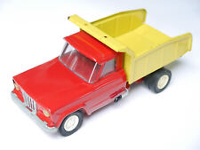 JEEP Kipper tipper truck in rot red / gelb yellow, Tin Toy Blechspielzeug 24,5cm