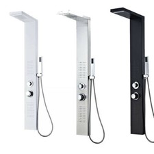 Duschpaneel Massage Duscharmatur Edelstahl Regendusche Duschsäule Bad Duschset