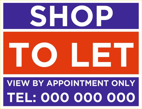 Shop let schild - let,