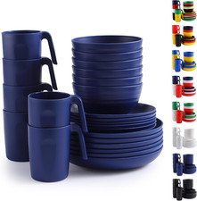 Plastikgeschirr Set 24-tlg