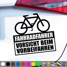 Cyclist Sticker Caution When