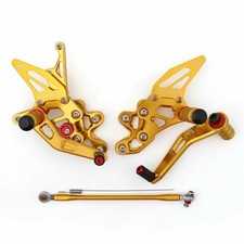 Fussrastenanlage Rearset Rear set Foot pegs Für Suzuki GSXR 600/750 2015 Gold
