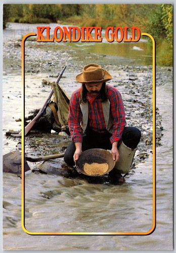 Postcard yukon klondike gold - yukon,