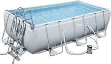 Bestway 56441 Power Steel Rechteckig Aufstellpool Familie 404x201x100cm R162
