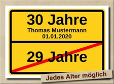 Ortsschild Bild 18 20 30 40 50