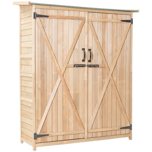 Gartenschrank aus holz - gartenschrank,