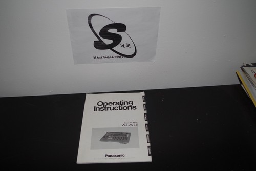 Panasonic ave5 manual - panasonic, wj-ave5