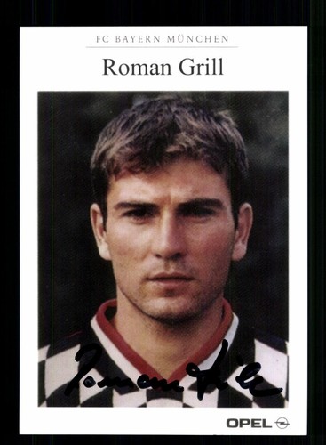 Roman grill autogrammkarte - roman,