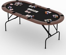 71" Foldable Poker Table for 8
