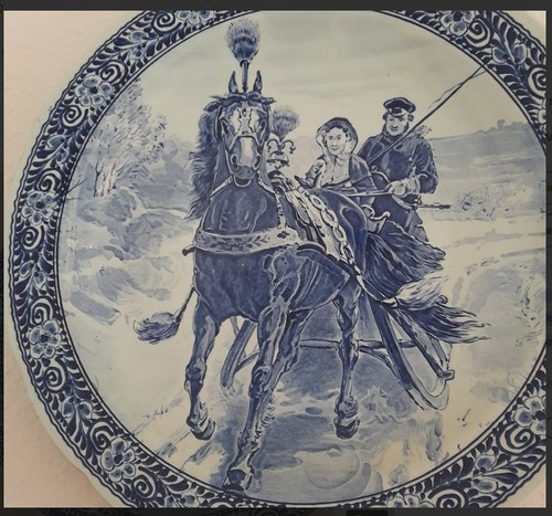 Delft wandteller royal sphinx - delft,