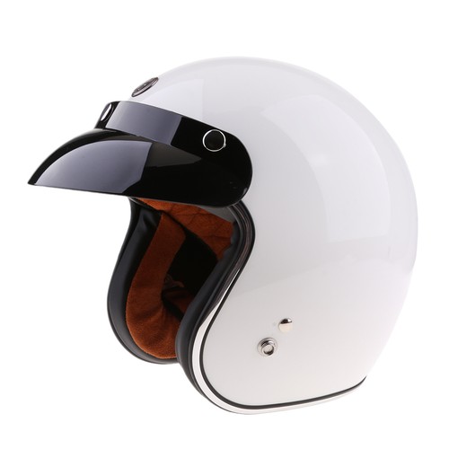 Open face motorrad retro - face, 3/4