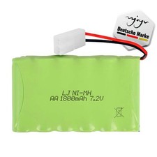 Ersatz-Akku mit Tamiya 1800mAh 7.2V für RC Panzer, Boot, Fahrzeug, Monster-Truck