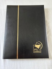 Briefmarken Album Schwarz pro Collect 16 schwarze Seiten