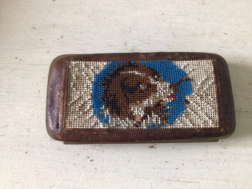 Altes etui perlenstickerei - etui,