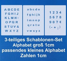 3er schablonen set - schablonen, nr.04