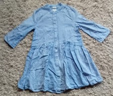 Kleid Blusenkleid hellblau weiß gestreift Gr. 34 von Only