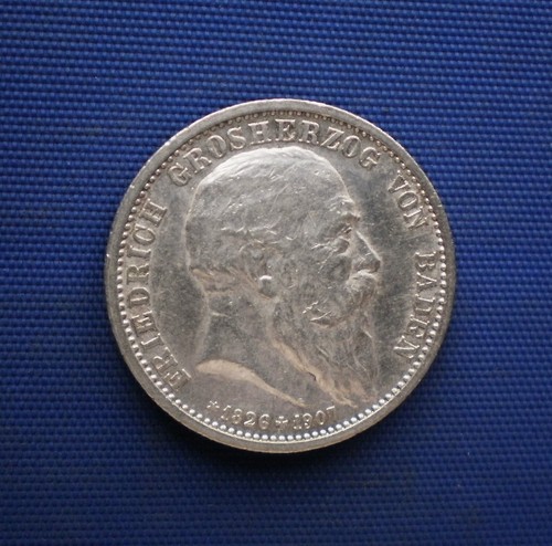Baden friedrich 2 mark - baden.,