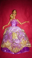 Barbie Puppen Kleid Lila Gold