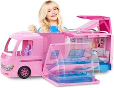 Barbie Super Abenteuer-Camper – Wohnmobil Spielset mit Pool, Rutsche & 60+ Zubeh