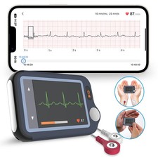 2025 Neu Checkme EX Tragbares EKG-Gerät Herzmonitor mit Bluetooth App KI-Analyse