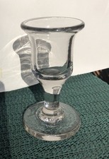 Um 1800, Altes Schnapsglas/ Kutscherglas, dickwandiges massives Glas,  Abriss