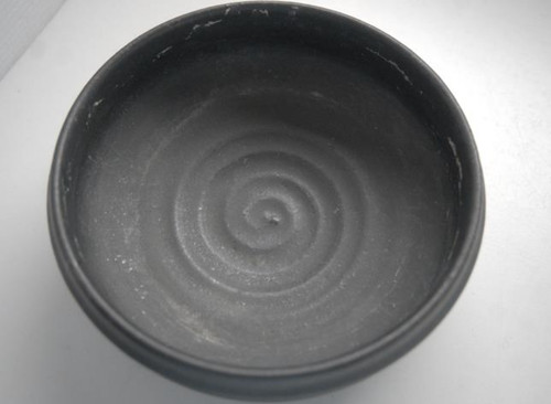Schwarze keramikschale rund - schwarze,