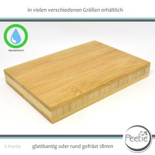 1x Holzzuschnitt Bambus Leimholz 18 mm Tischplatte Holzplatte Regalboden