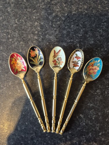 Vintage cloisonne blumen - vintage,