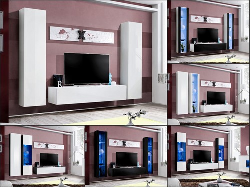 Anbauwand wohnwand wohnzimmer - anbauwand,