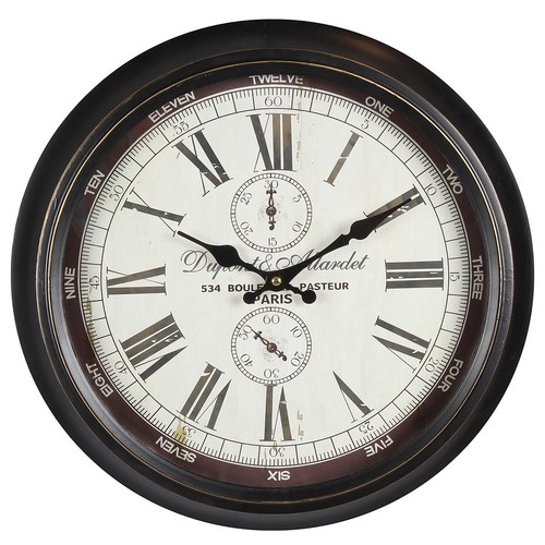 Wanduhr dupont metall - wanduhr,