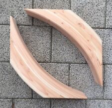 2x Douglasie 9x9 kleine Träger Leimholzbogen geschnitten Bauelement Rundbalken