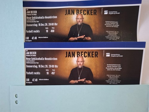 Jan becker tickets hypnotize - jan,
