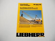 Prospekt Liebherr HS883HD Litronic Seilbagger Einsatzbericht München 2000