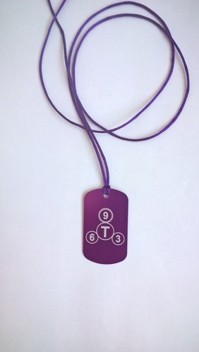 Nikola tesla purple plate - purple,