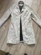 Damen Leder Mantel weiß Gr. L Wilsons Leather